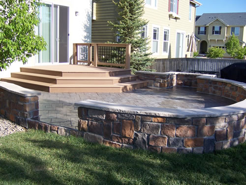 3concrete stone deck living area